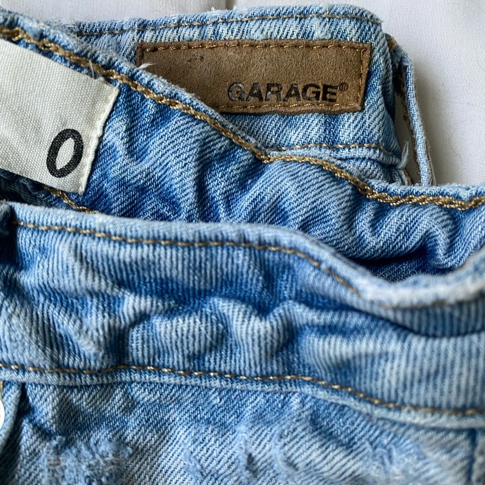Garage Distressed Mom Jeans